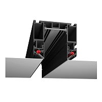 Трек SW-G SY-601201-CL-2-BL низковольтный встраиваемый в натяжной потолок без провода питания Черный картинка 